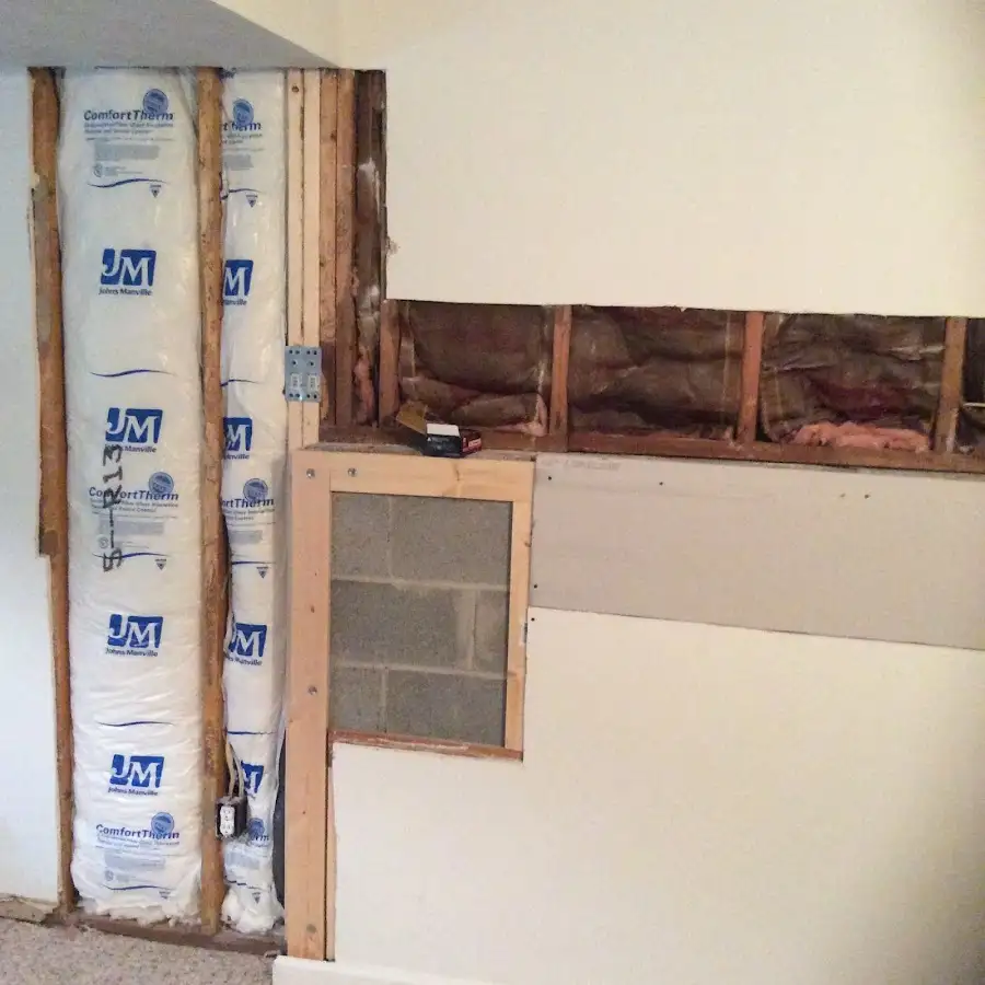 Wall insulation replacement during Contents Cleaning & Restoration in Alcoa